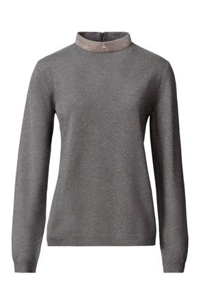 Grey wool, cashmere and silk sweater FABIANA FILIPPI | MAD215F091L5178185